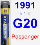 Passenger Wiper Blade for 1991 Infiniti G20 - Assurance