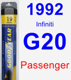 Passenger Wiper Blade for 1992 Infiniti G20 - Assurance