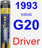 Driver Wiper Blade for 1993 Infiniti G20 - Assurance