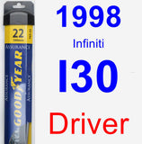 Driver Wiper Blade for 1998 Infiniti I30 - Assurance