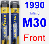 Front Wiper Blade Pack for 1990 Infiniti M30 - Assurance