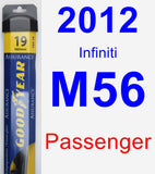 Passenger Wiper Blade for 2012 Infiniti M56 - Assurance