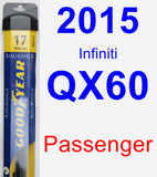 Passenger Wiper Blade for 2015 Infiniti QX60 - Assurance