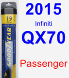 Passenger Wiper Blade for 2015 Infiniti QX70 - Assurance