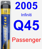 Passenger Wiper Blade for 2005 Infiniti Q45 - Assurance