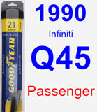 Passenger Wiper Blade for 1990 Infiniti Q45 - Assurance