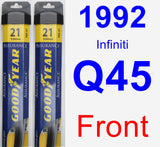 Front Wiper Blade Pack for 1992 Infiniti Q45 - Assurance