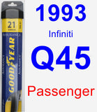 Passenger Wiper Blade for 1993 Infiniti Q45 - Assurance