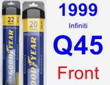 Front Wiper Blade Pack for 1999 Infiniti Q45 - Assurance