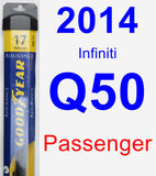 Passenger Wiper Blade for 2014 Infiniti Q50 - Assurance