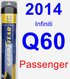 Passenger Wiper Blade for 2014 Infiniti Q60 - Assurance
