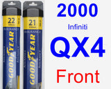 Front Wiper Blade Pack for 2000 Infiniti QX4 - Assurance