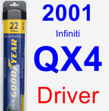 Driver Wiper Blade for 2001 Infiniti QX4 - Assurance