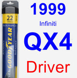 Driver Wiper Blade for 1999 Infiniti QX4 - Assurance