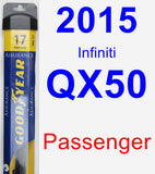 Passenger Wiper Blade for 2015 Infiniti QX50 - Assurance