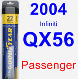 Passenger Wiper Blade for 2004 Infiniti QX56 - Assurance