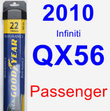 Passenger Wiper Blade for 2010 Infiniti QX56 - Assurance