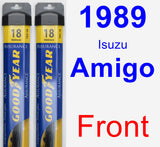 Front Wiper Blade Pack for 1989 Isuzu Amigo - Assurance