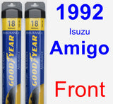 Front Wiper Blade Pack for 1992 Isuzu Amigo - Assurance