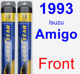 Front Wiper Blade Pack for 1993 Isuzu Amigo - Assurance