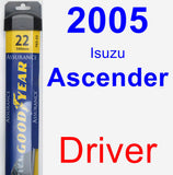 Driver Wiper Blade for 2005 Isuzu Ascender - Assurance
