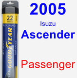 Passenger Wiper Blade for 2005 Isuzu Ascender - Assurance