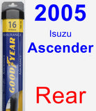 Rear Wiper Blade for 2005 Isuzu Ascender - Assurance