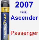 Passenger Wiper Blade for 2007 Isuzu Ascender - Assurance