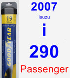 Passenger Wiper Blade for 2007 Isuzu i-290 - Assurance