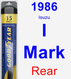 Rear Wiper Blade for 1986 Isuzu I-Mark - Assurance