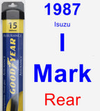 Rear Wiper Blade for 1987 Isuzu I-Mark - Assurance