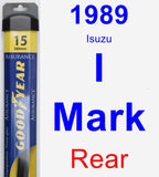 Rear Wiper Blade for 1989 Isuzu I-Mark - Assurance