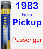 Passenger Wiper Blade for 1983 Isuzu Pickup - Assurance