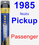 Passenger Wiper Blade for 1985 Isuzu Pickup - Assurance