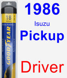 Driver Wiper Blade for 1986 Isuzu Pickup - Assurance