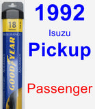 Passenger Wiper Blade for 1992 Isuzu Pickup - Assurance