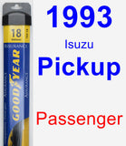 Passenger Wiper Blade for 1993 Isuzu Pickup - Assurance