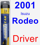 Driver Wiper Blade for 2001 Isuzu Rodeo - Assurance