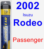 Passenger Wiper Blade for 2002 Isuzu Rodeo - Assurance