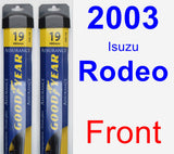 Front Wiper Blade Pack for 2003 Isuzu Rodeo - Assurance