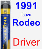 Driver Wiper Blade for 1991 Isuzu Rodeo - Assurance