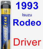 Driver Wiper Blade for 1993 Isuzu Rodeo - Assurance