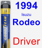 Driver Wiper Blade for 1994 Isuzu Rodeo - Assurance