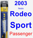 Passenger Wiper Blade for 2003 Isuzu Rodeo Sport - Assurance