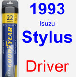 Driver Wiper Blade for 1993 Isuzu Stylus - Assurance