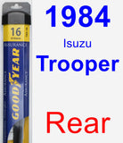 Rear Wiper Blade for 1984 Isuzu Trooper - Assurance