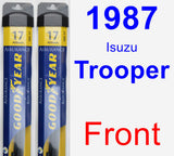 Front Wiper Blade Pack for 1987 Isuzu Trooper - Assurance