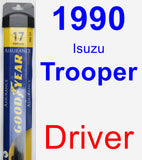 Driver Wiper Blade for 1990 Isuzu Trooper - Assurance