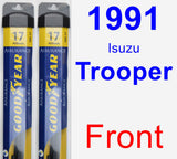 Front Wiper Blade Pack for 1991 Isuzu Trooper - Assurance