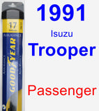 Passenger Wiper Blade for 1991 Isuzu Trooper - Assurance